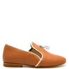 Sonatina Camel and White Tassel Smoking Loafer-Tassel Children Shoes