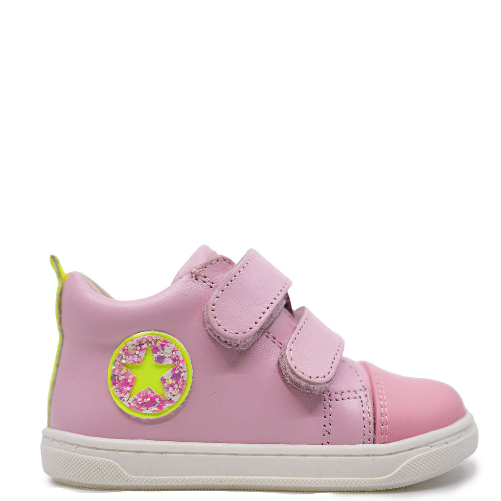 Acebos Pink Neon Baby Sneaker-Tassel Children Shoes