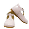 Emel Soft Pink Patent Heart Baby T Strap-Tassel Children Shoes