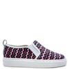 Manuela Pink Chevron Slip On Sneaker-Tassel Children Shoes