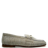 Spain+Co Stone Linen Pearl Loafer-Tassel Children Shoes