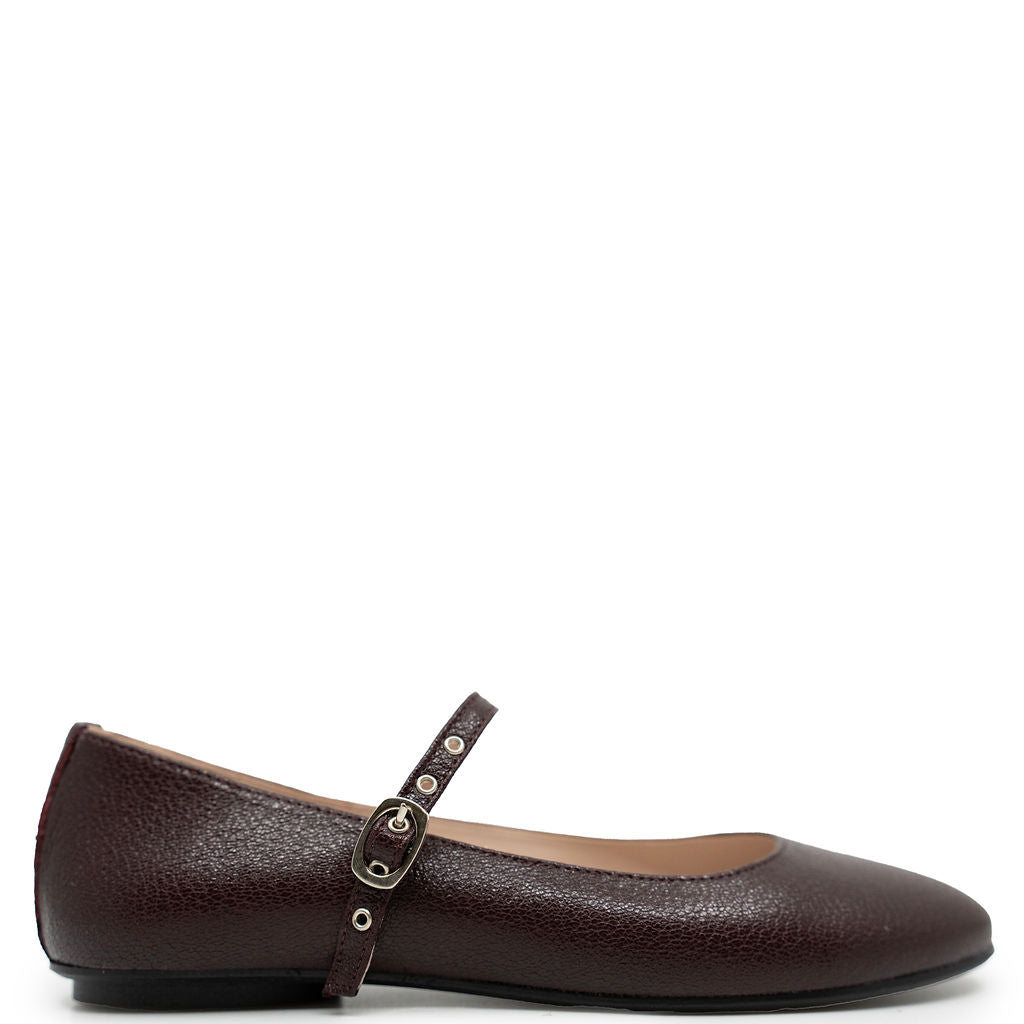 Beberlis Distressed Brown Buckle Mary Jane-Tassel Children Shoes