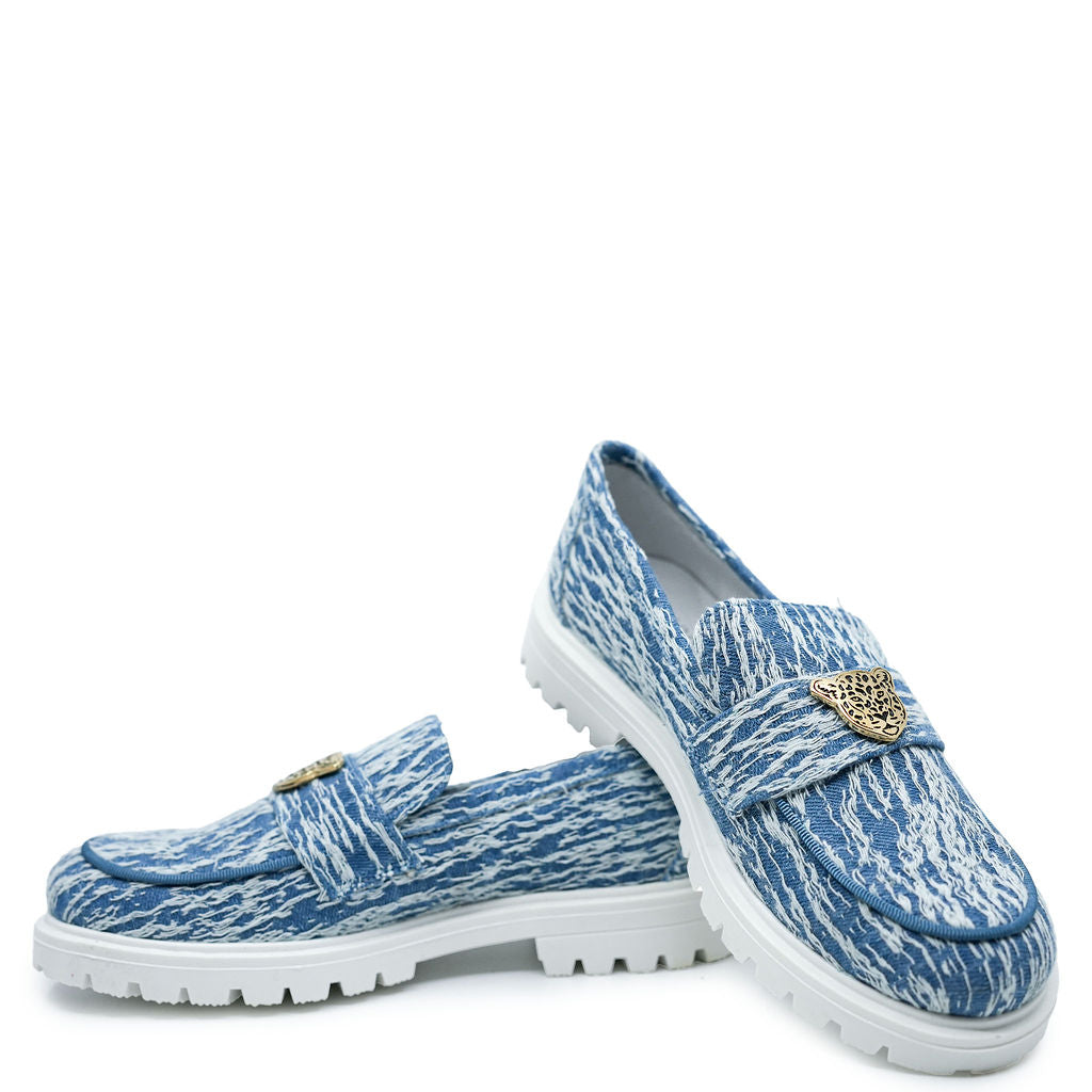 Spain+Co Jean Tiger Chunky Loafer-Tassel Children Shoes