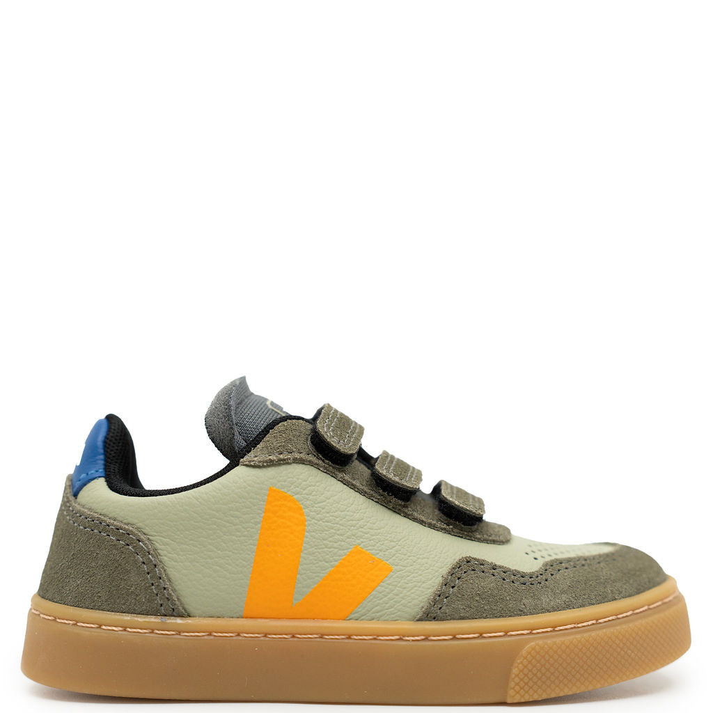 Veja Mango Kaki Velcro Sneaker-Tassel Children Shoes
