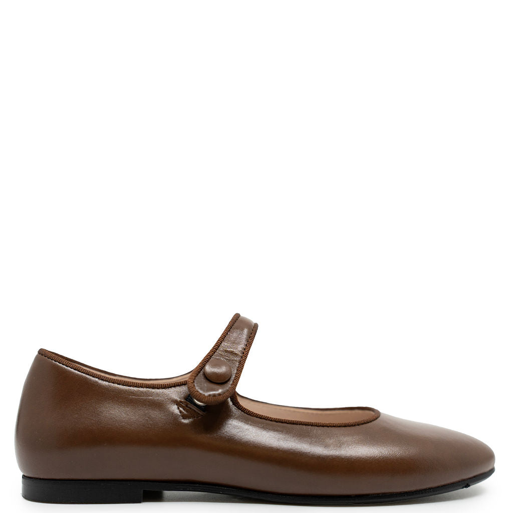 Beberlis Dark Brown Mary Jane-Tassel Children Shoes