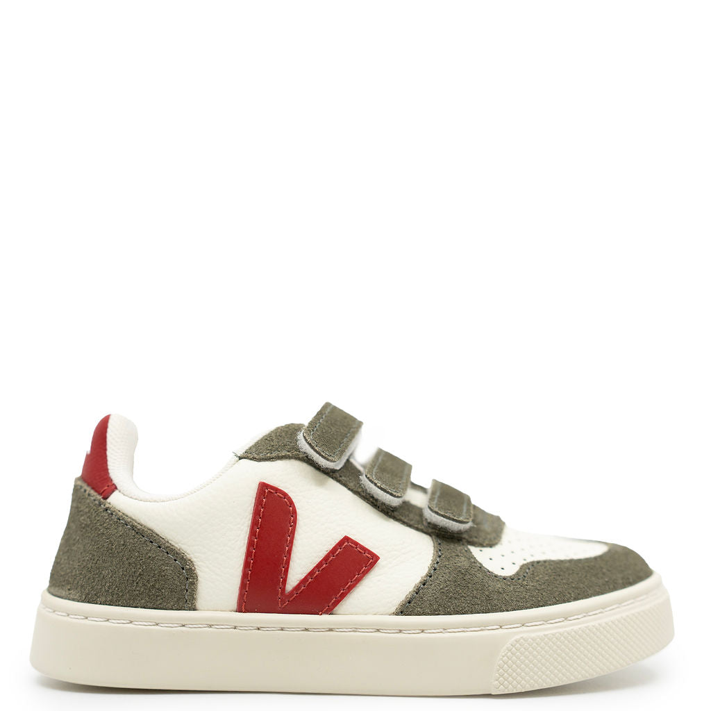 Veja Pepper Kaki Velcro Sneaker-Tassel Children Shoes