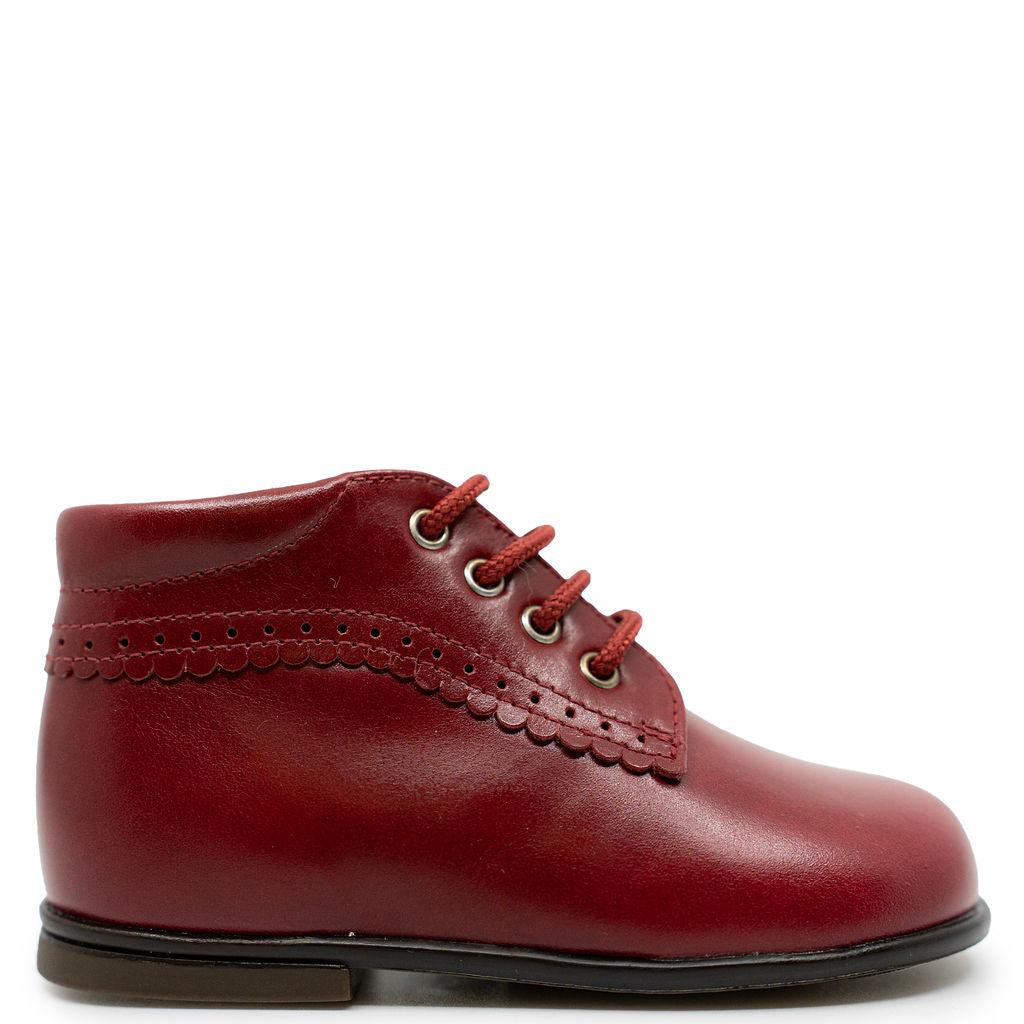 Beberlis Ruby Scalloped Baby Bootie-Tassel Children Shoes