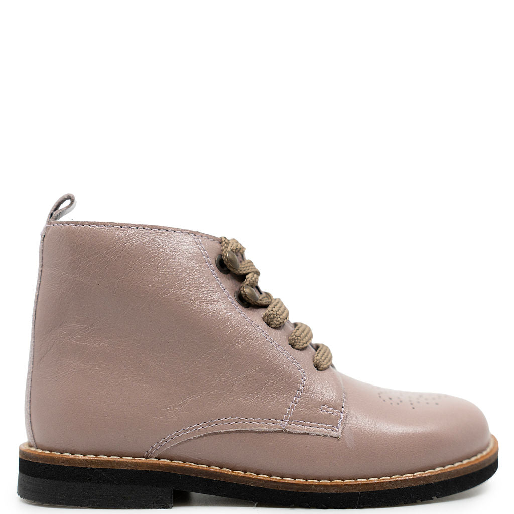 Blublonc Mauve Perf Bootie-Tassel Children Shoes
