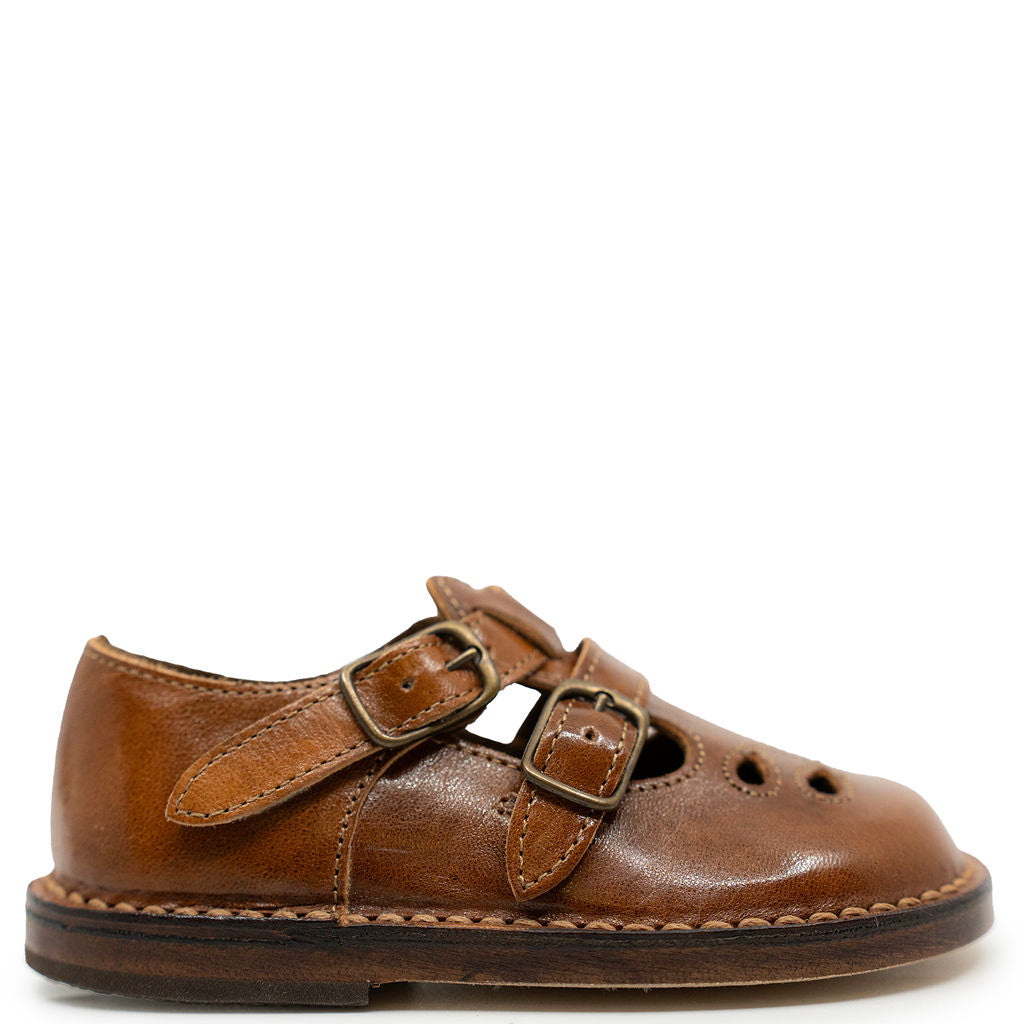 Pepe Saddle Vintage T Strap-Tassel Children Shoes