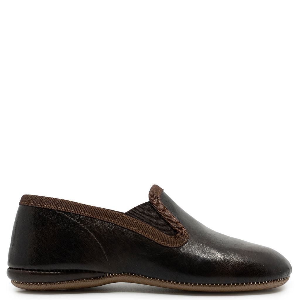 Pepe Bourbon Brown Slipper Loafer-Tassel Children Shoes