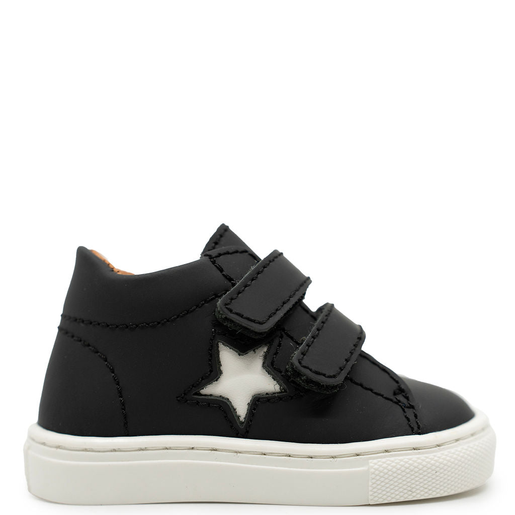 Atlanta Mocassin Black Rubber Star Baby Sneaker-Tassel Children Shoes