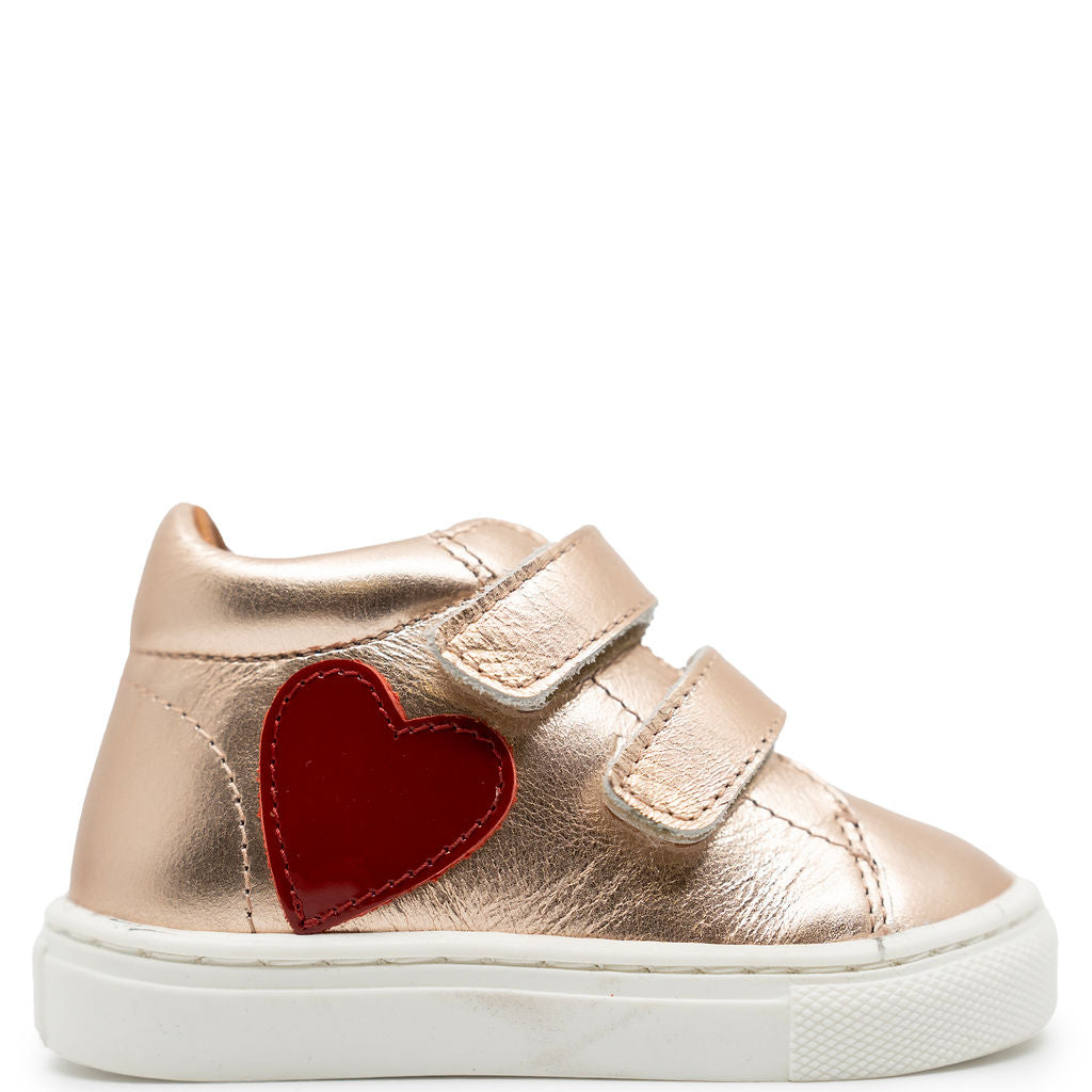 Atlanta Mocassin Rosegold Heart Baby Sneaker-Tassel Children Shoes