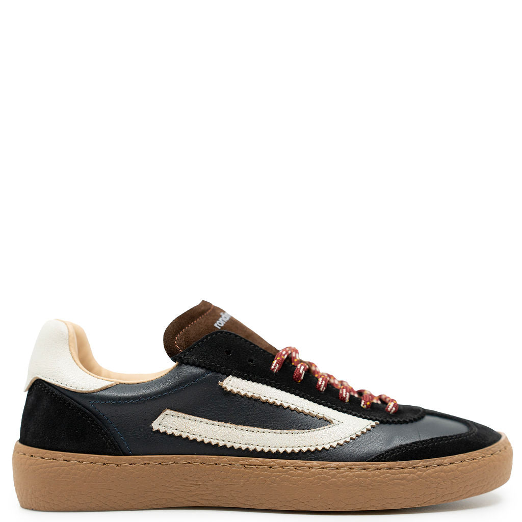Rondinella Black Scallop Lace Sneaker-Tassel Children Shoes