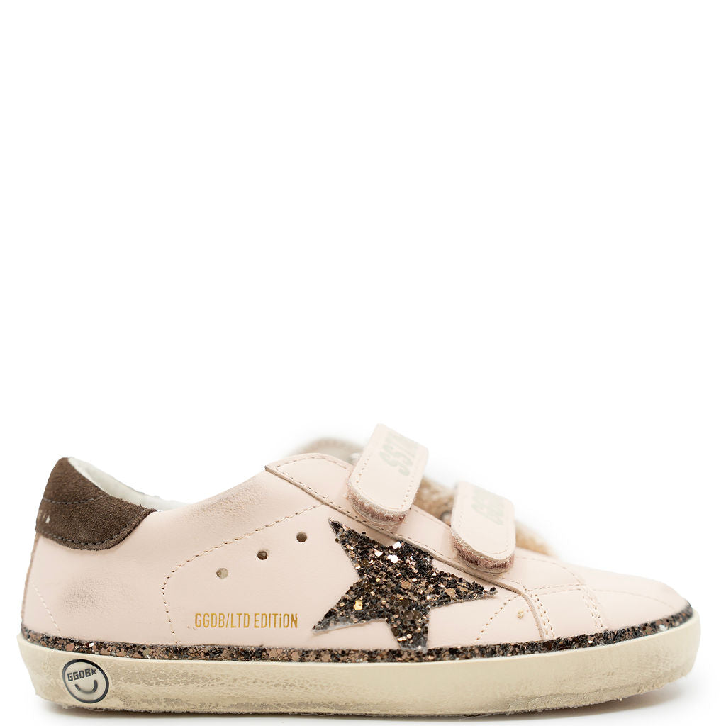 Bonpoint x Golden Goose Rose Pale Velcro Sneaker-Tassel Children Shoes