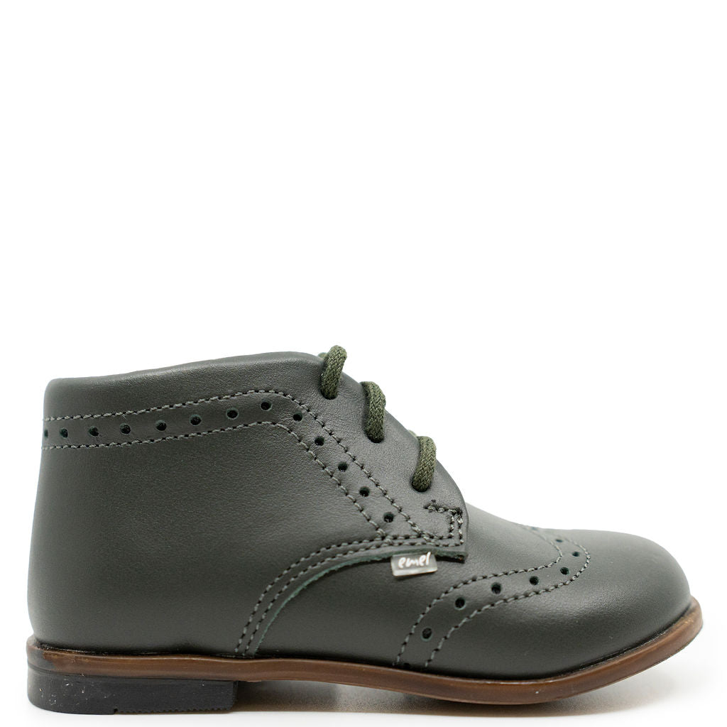 Emel Green Wingtip Baby Bootie-Tassel Children Shoes