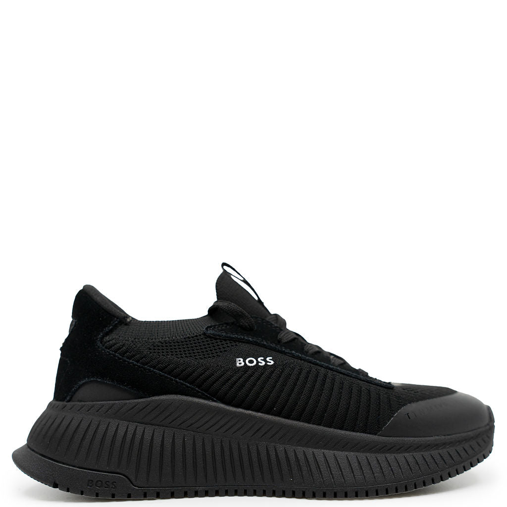 Hugo Boss Black Stretch Sneaker-Tassel Children Shoes