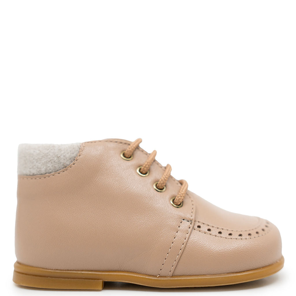 Beberlis Light Tan Perf Baby Bootie-Tassel Children Shoes