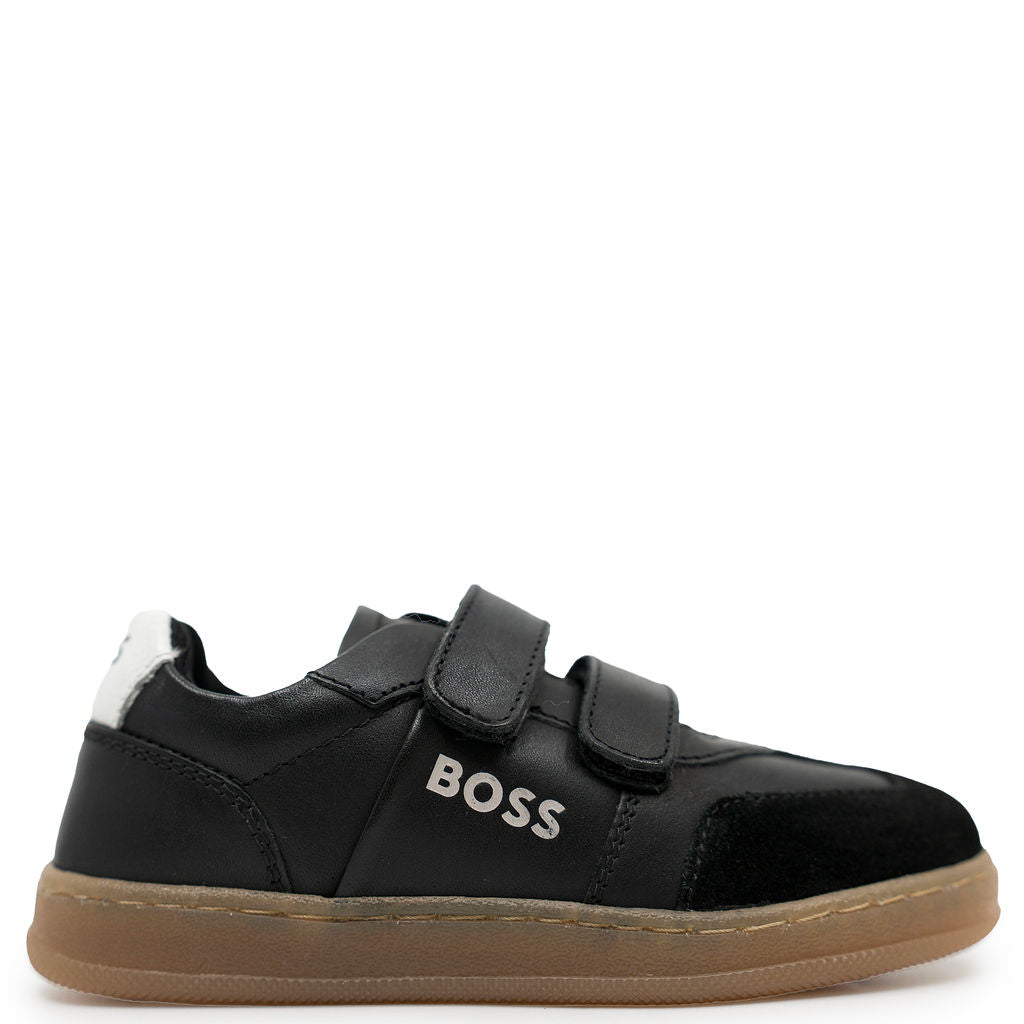 Hugo Boss Black Velcro Sneaker-Tassel Children Shoes