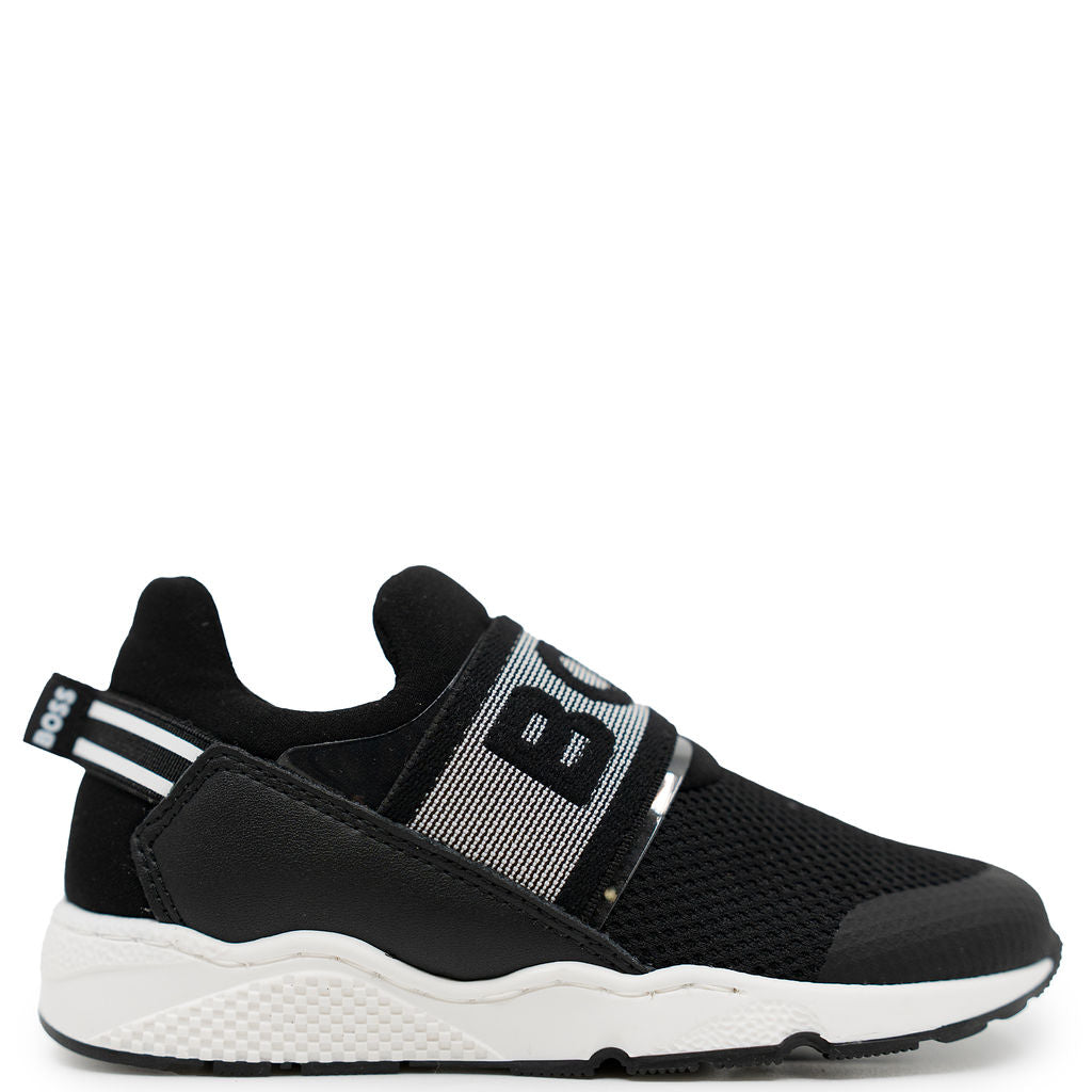 Hugo Boss Black Slip On Sneaker-Tassel Children Shoes