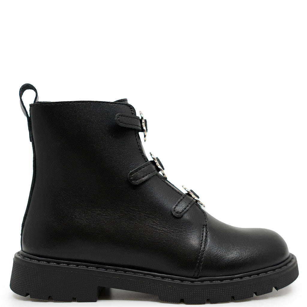 Marc Jacobs Black Daisy Boot-Tassel Children Shoes