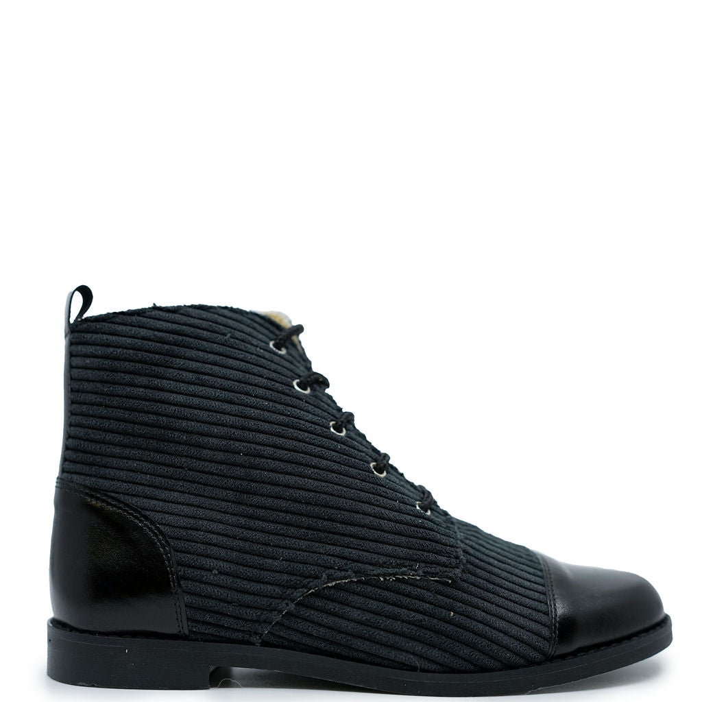 Andanines Gray Captoe Boot-Tassel Children Shoes