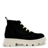 Blublonc Black Velvet Chunky Sole Bootie-Tassel Children Shoes