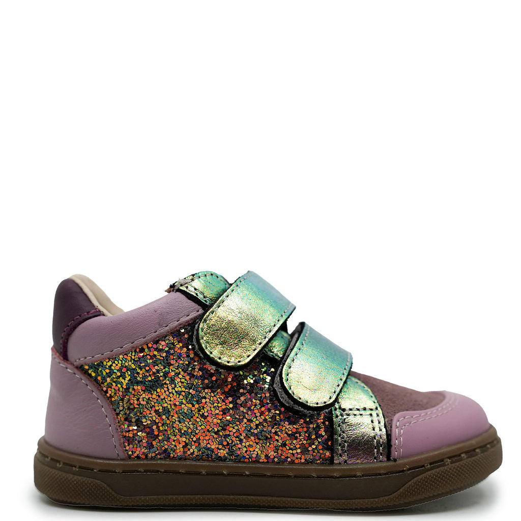 Acebos Pink Glitter Velcro Sneaker-Tassel Children Shoes