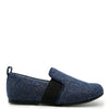 Manuela Marine Flannel Smoking Loafer-Tassel Children Shoes