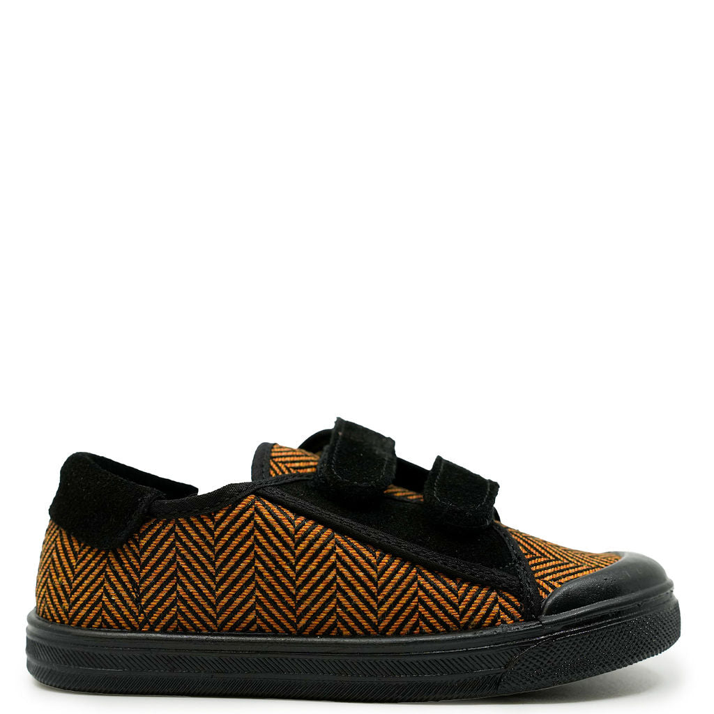 Pepe Herringbone Velcro Sneaker-Tassel Children Shoes