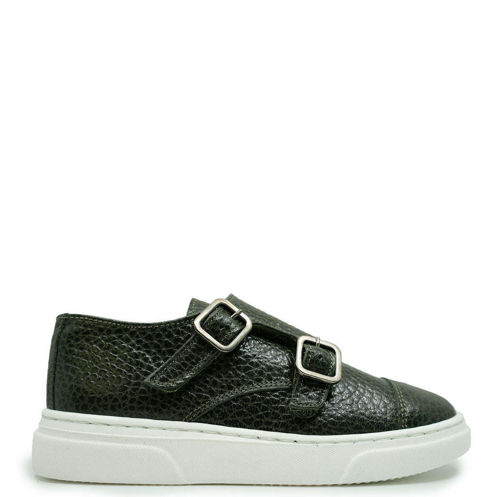 Blublonc Hunter Pebbled Captoe Dress Sneaker-Tassel Children Shoes