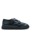 old Blublonc Marino Pebbled Wingtip Dress Sneaker-Tassel Children Shoes