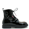 Rondinella Black Patent and Rose Bootie-Tassel Children Shoes