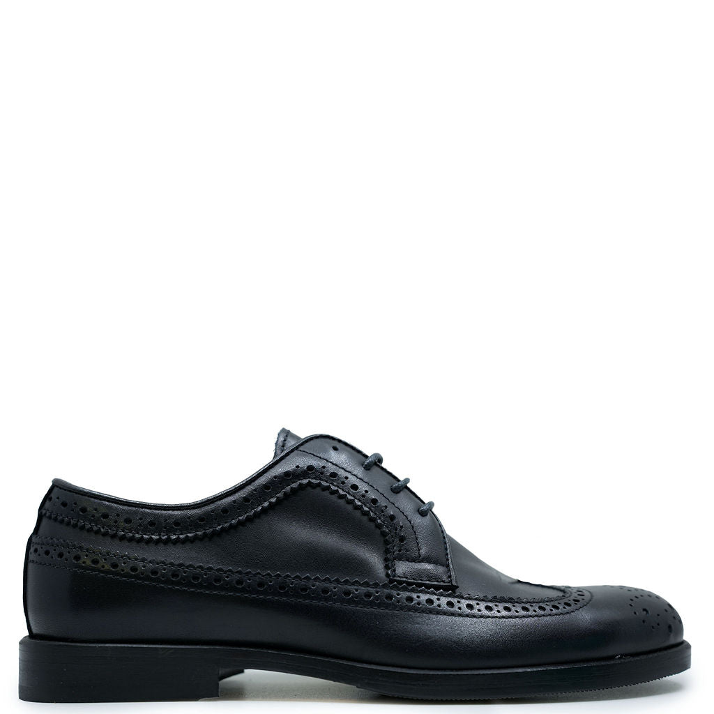 Rondinella Navy Wingtip Dress Shoe-Tassel Children Shoes