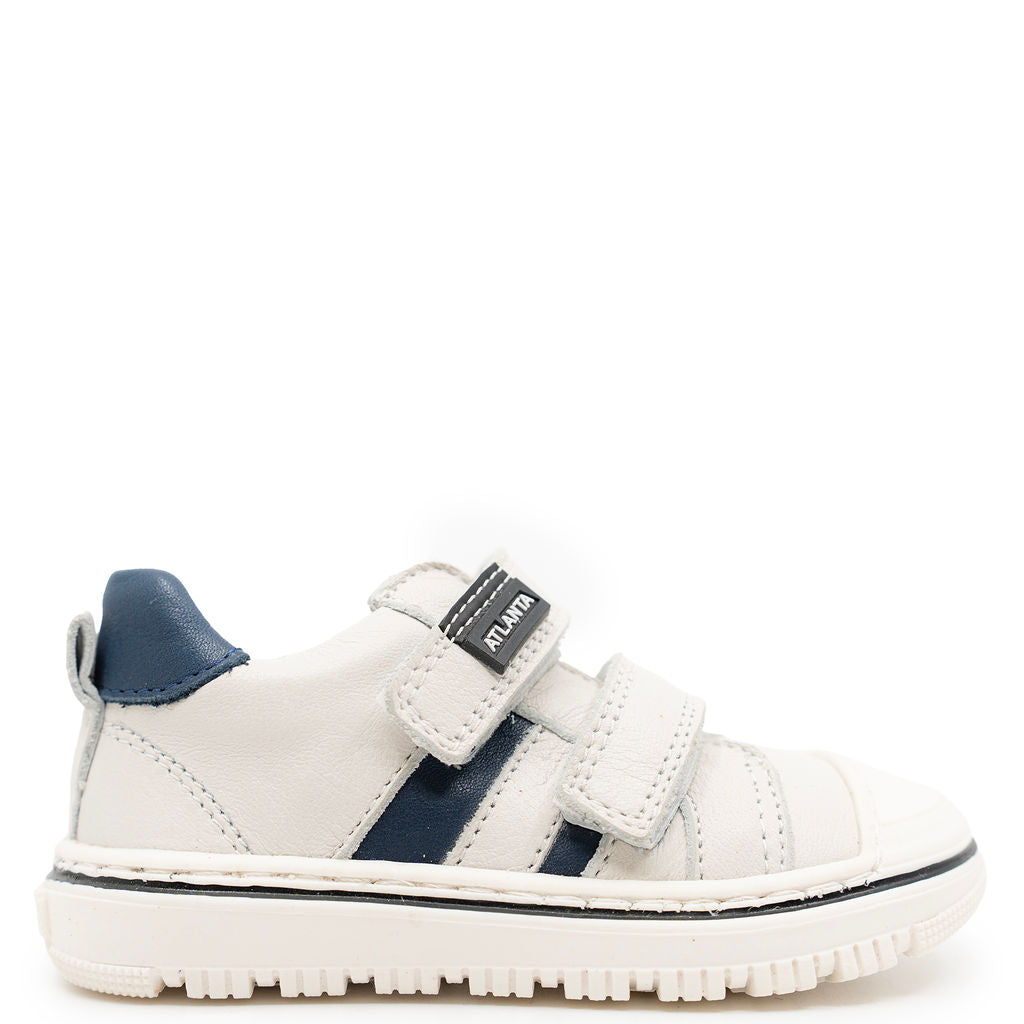 Atlanta Mocassin Soft White Velcro Baby Sneaker-Tassel Children Shoes