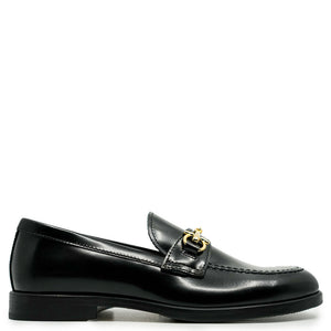 Rondinella Black Florentic Buckle Dress Shoe - Tassel Children Shoes Rondinella Black Florentic Buckle Dress Shoe - Tassel Children Shoes
