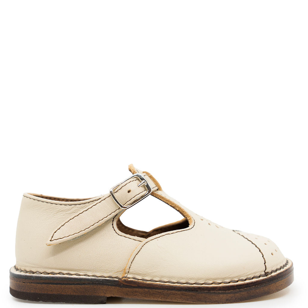 Pepe Natural Lux Vintage Baby T Strap-Tassel Children Shoes