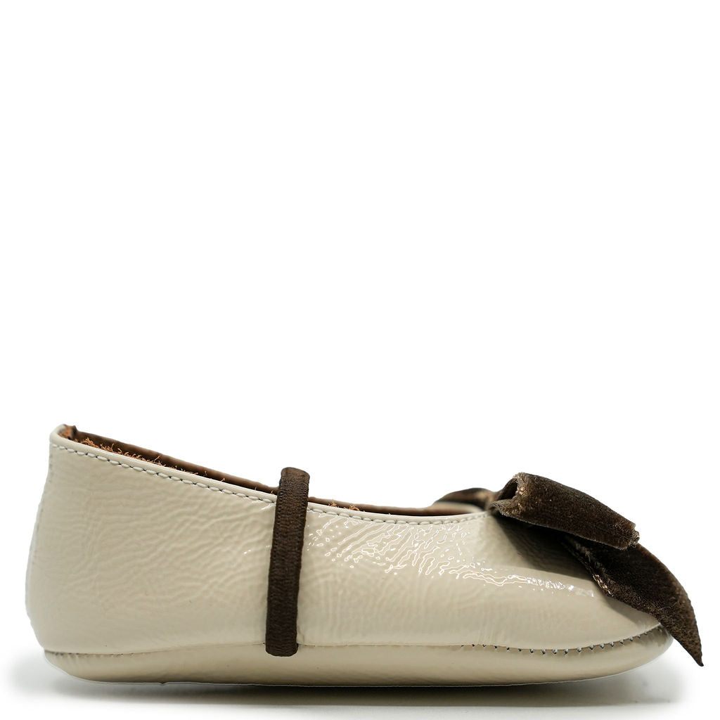 Pepe Ivory Bow Slipper Loafer-Tassel Children Shoes