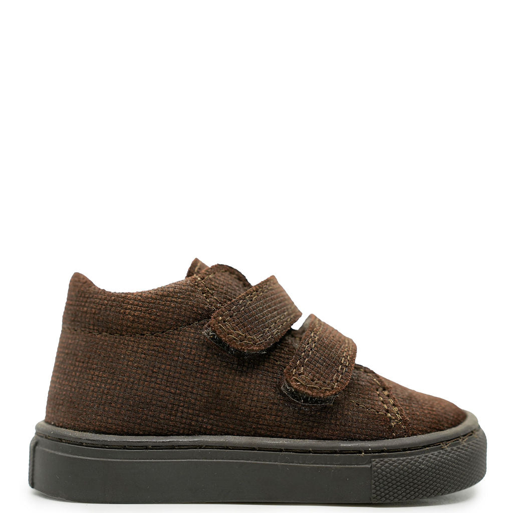 Atlanta Mocassin Brown Twill Baby Sneaker-Tassel Children Shoes