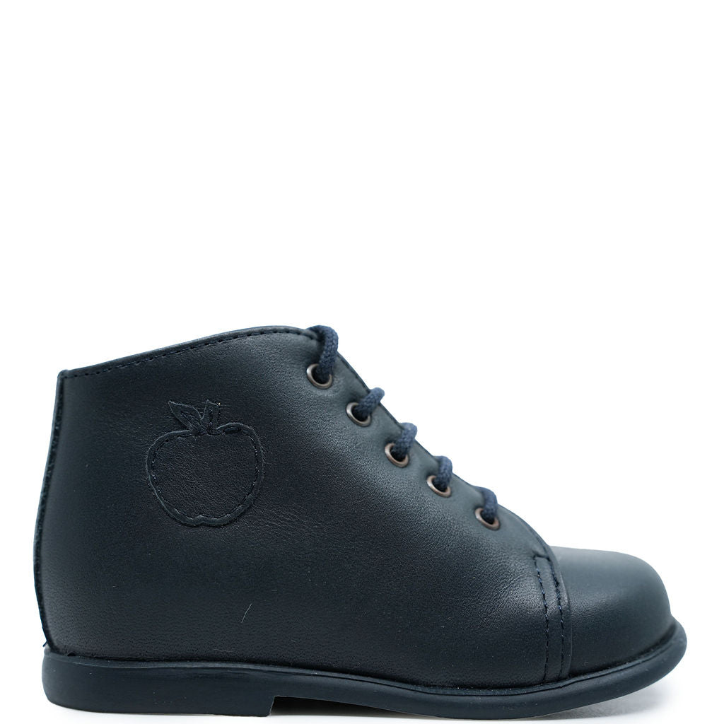 Pom D'Api Navy Lace Baby Bootie-Tassel Children Shoes