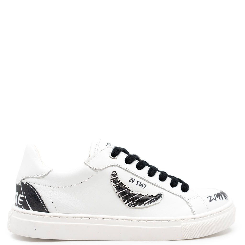 Zadig and Voltaire Scribble Sneaker-Tassel Children Shoes