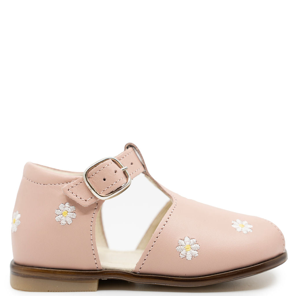 Emel Pink Daisy Baby Sandal-Tassel Children Shoes