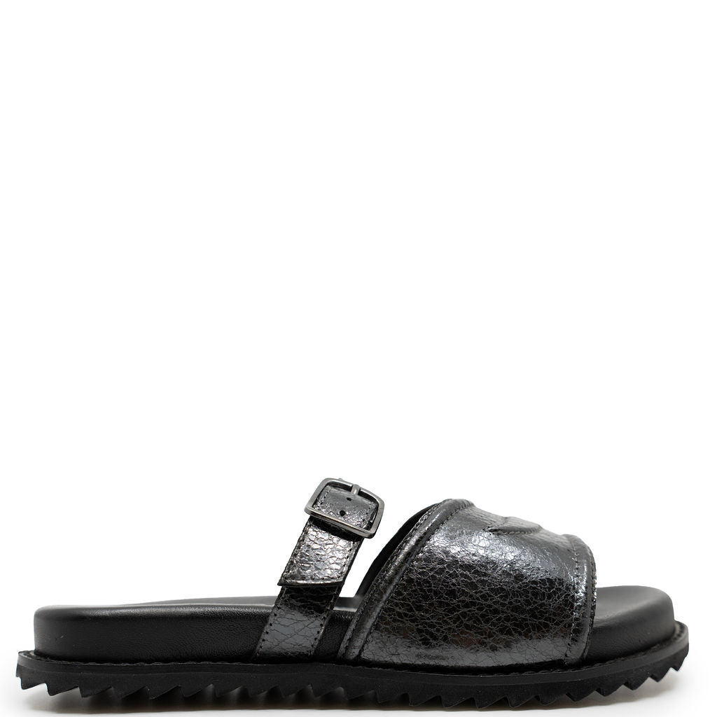 Zadig and Voltaire Gray Sandal-Tassel Children Shoes