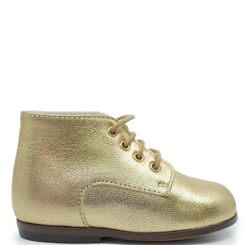 Beberlis Metallic Gold Baby Bootie-Tassel Children Shoes
