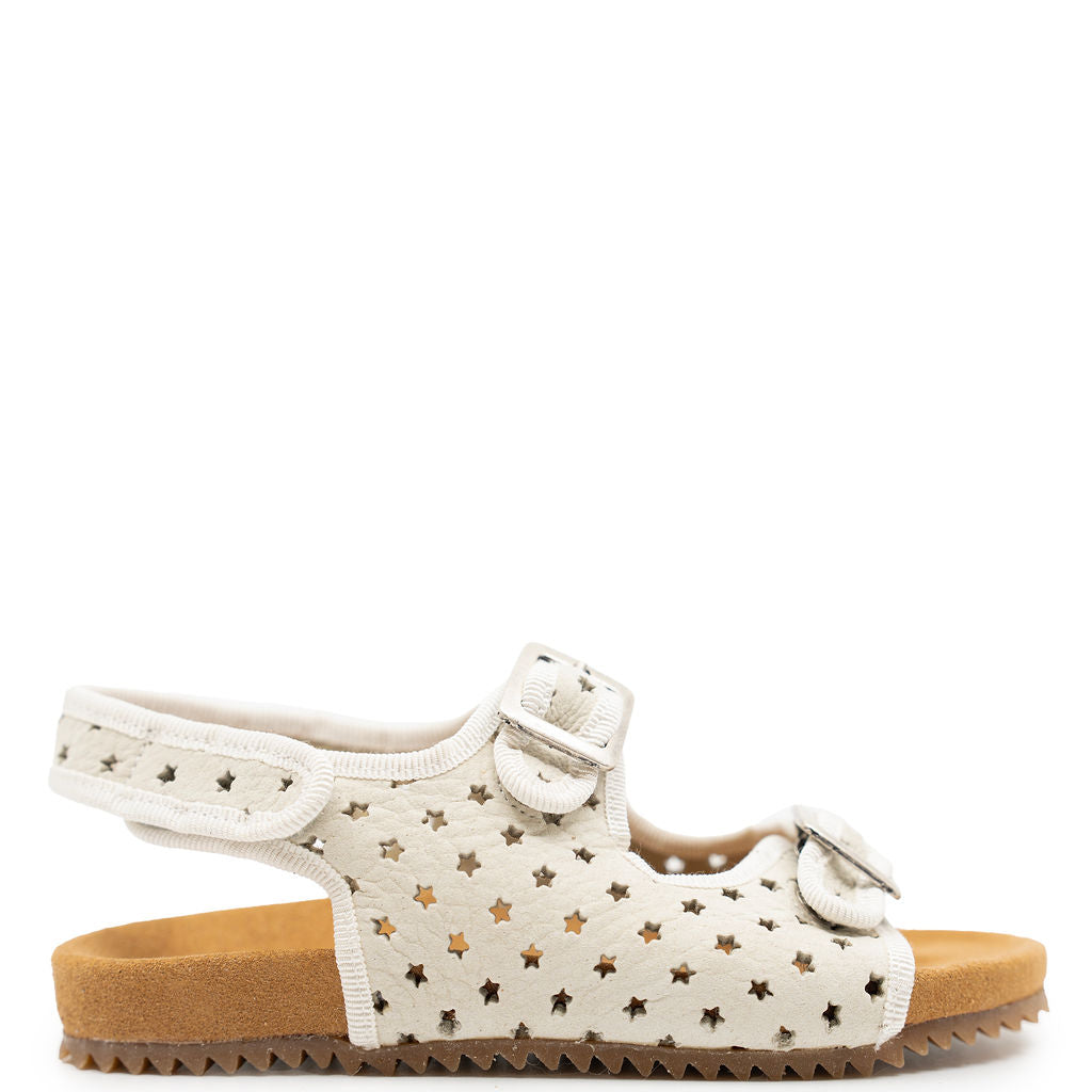 Pepe Off White Star Sandal-Tassel Children Shoes