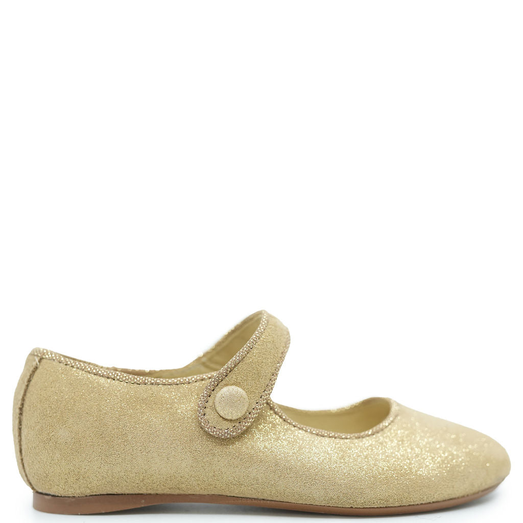 Tocoto Vintage Gold Mary Jane-Tassel Children Shoes