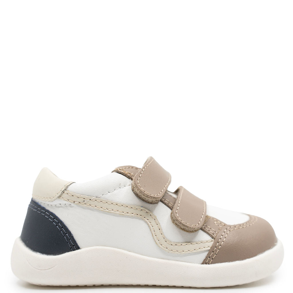 Old Soles Taupe Baby Velcro Sneaker-Tassel Children Shoes