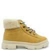 Babywalker Tan Nubuck and Shearling Bootie-Tassel Children Shoes