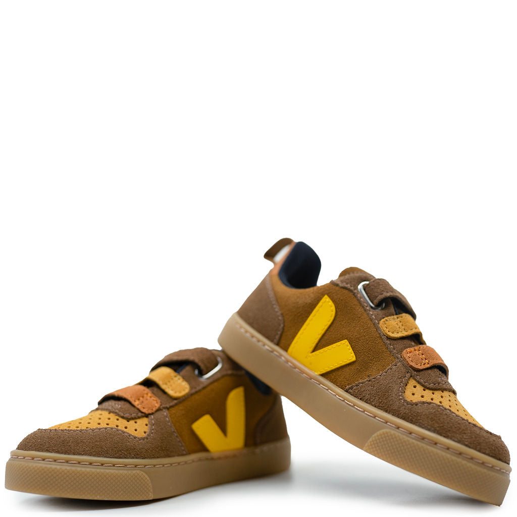 Veja Multico Camel Velcro Sneaker-Tassel Children Shoes