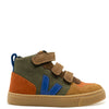 Veja Multico Mud Paros Suede Hi Top Sneaker-Tassel Children Shoes