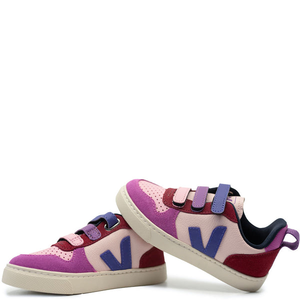 Veja Multico Purple Velcro Sneaker Tassel Children Shoes